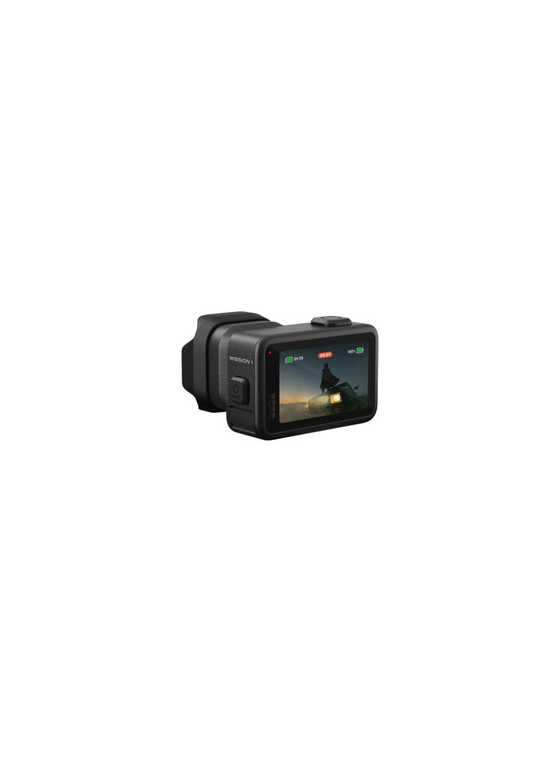 GoPro Mission 1 - Digital Action Camera - 2150mAh Enduro 2 battery 1.0-type sensor 8K video 8x Slo-Mo 50MP Photos + 33MP Frame Grabs 2x 4K zoom3 using the GoPro Quik app, Bluetooth® audio - Image 3