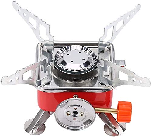 Styxon Stainless Steel, Copper Portable Gas Stove Burner and Camping Stove Folding Furnace 2800W | Outdoor Stove | Picnic Cooking Gas Burners (Red Butane Burner) - Image 1