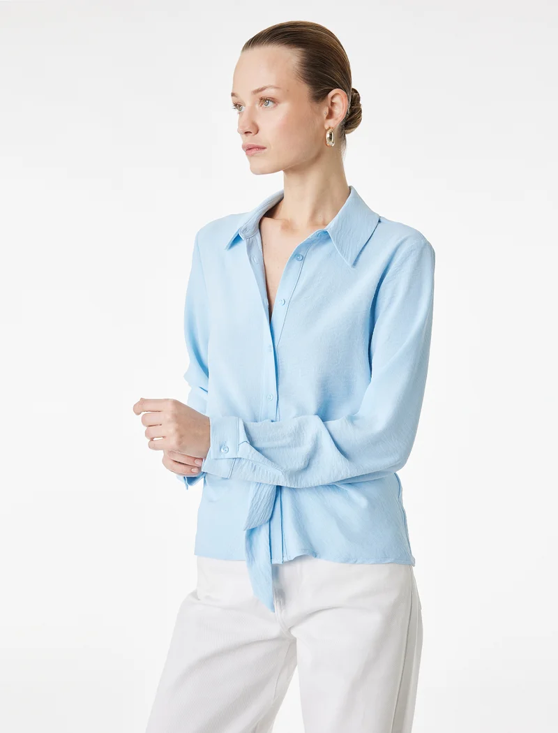 KOTON Tie Detail Shirt