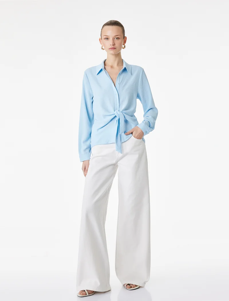 KOTON Tie Detail Shirt