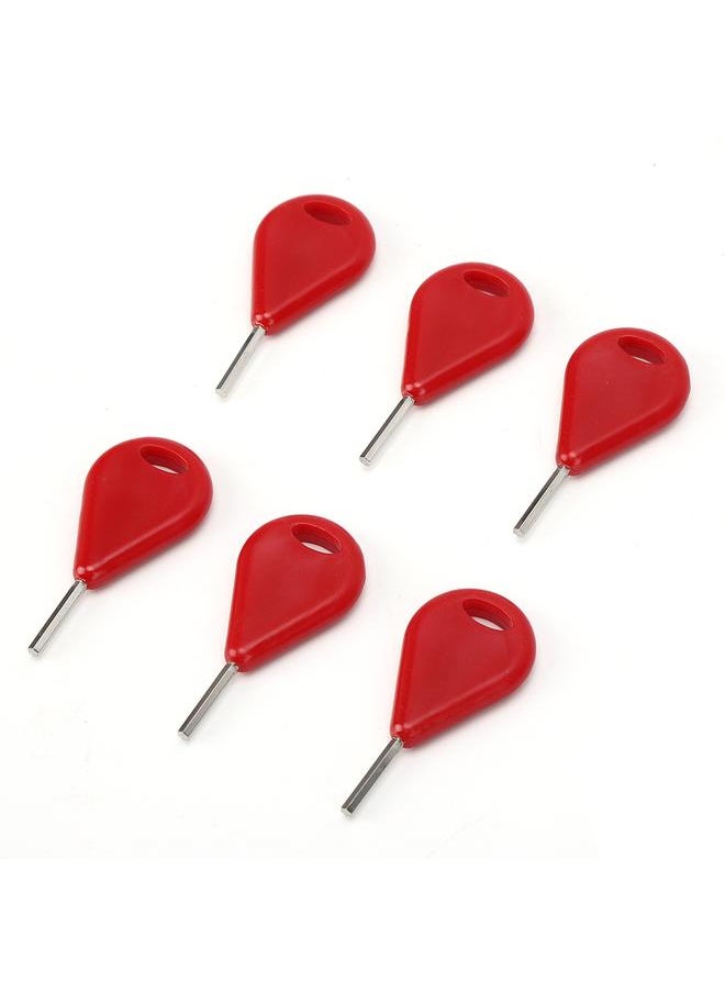 Thoraya 6 Pcs/Pack Surfboard Fin Hex Key Surf Fin Key Surfboard Accessories Surfing EquipmentRed  - Image 2