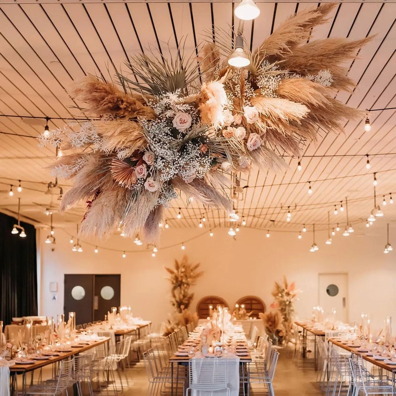 Bluejw Large Fluffy Pampas Grass Decor - Natural Dried Pampas Feather Boho Table Decorations Wedding Centerpiece, Dried Plants - Image 2