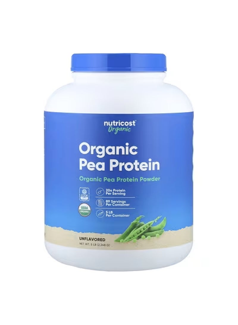 Nutricost Organic Pea Protein, Unflavored, 5 lb (2,268 g)