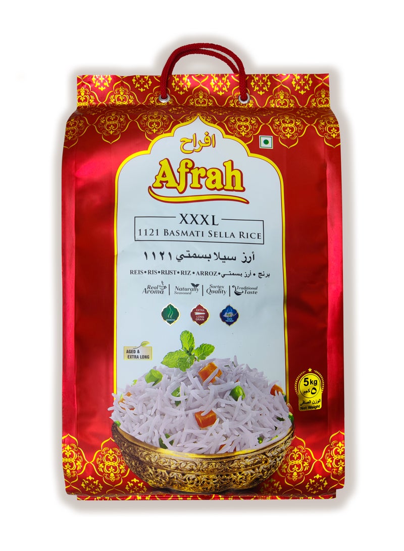 Afrah 1121 XXXL Basmati Sella Rice 5 KG - Image 1