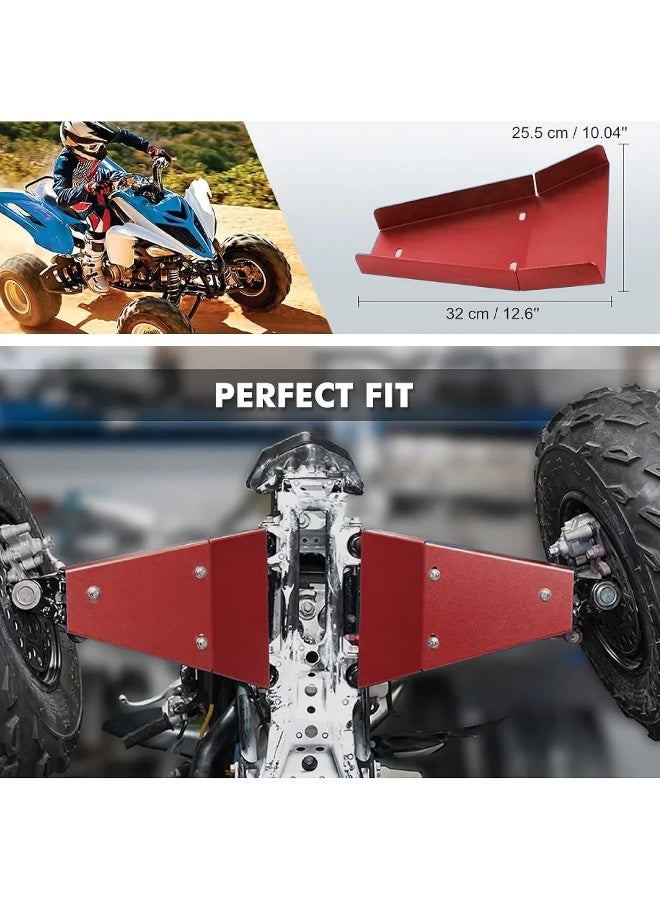 Red A-arm Guards Skid Plate Protector for Yamaha Raptor 700 - Image 5