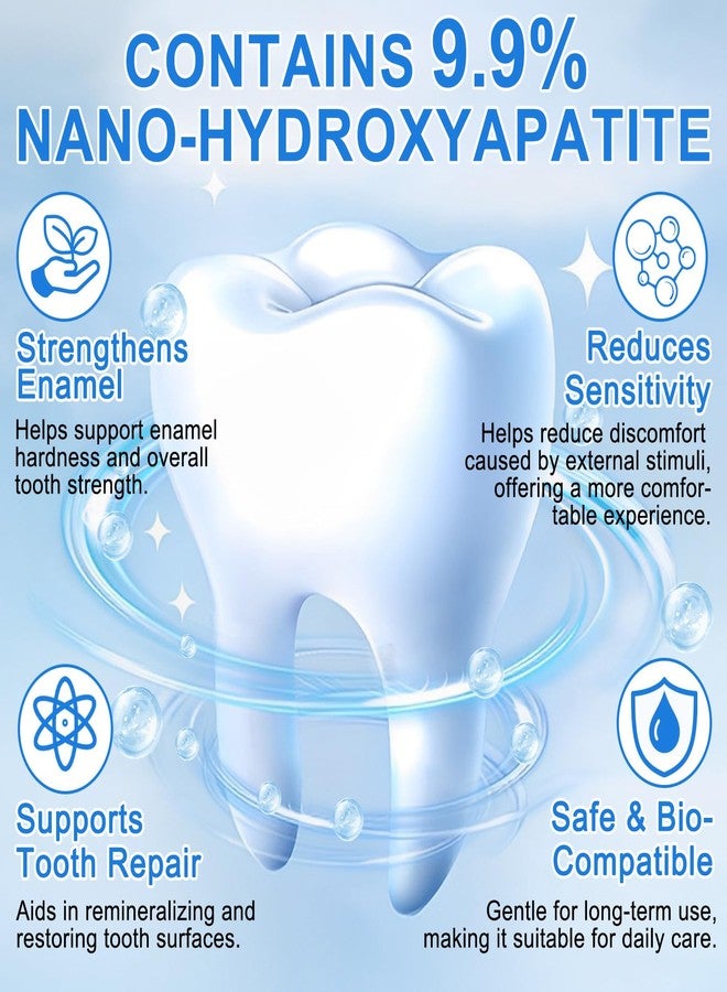 ZODENIS Hydroxyapatite Toothpaste 9.9%, (2PCS Nano Hydroxyapatite Toothpaste for Enamel Protection and Tooth Strengthening, Gentle Mint, Fresh Breath, Daily Use for Oral Health - Image 4