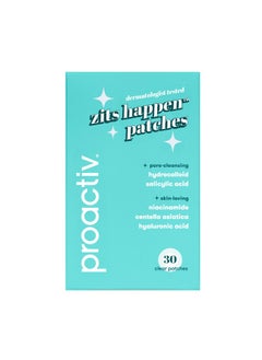 Proactiv Zits Happen® Hydrocolloid Acne Patches- Pimple Patches for Face and Back Acne with Pore Cleansing Salicylic Acid- 30 Count