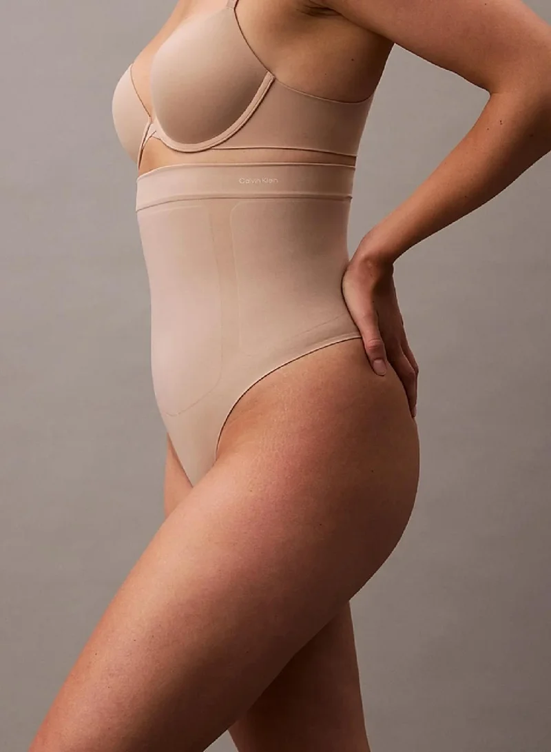 Calvin Klein Cedar High Waisted Shapewear Thong - Secure Sculpt for Women | Best Price UAE