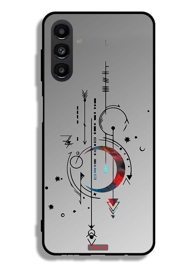 Tolwak Samsung Galaxy A13 5G Protective Case Cover Moon And Arrows Art Pattern - Image 1