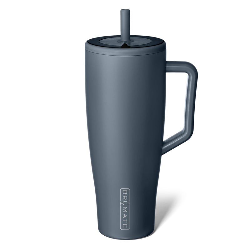 BrÃ¼Mate Era 40 oz Tumbler with Handle & Straw | 100% Leakproof Insulated Water Bottle Tumbler with Lid & Flexible SoftSip Straw | Made of Stainless Steel | Cup Holder Friendly | 40oz (Nightfall Blue) - Image 1