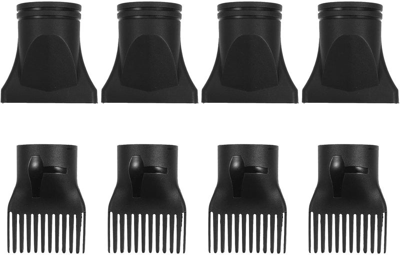 8pcs Universal Hair Dryer Nozzle Attachment Set Comb and Concentrator Blow Dryer End Nozzle for Salon and Home Styling Hairdryer Replacement - Image 1