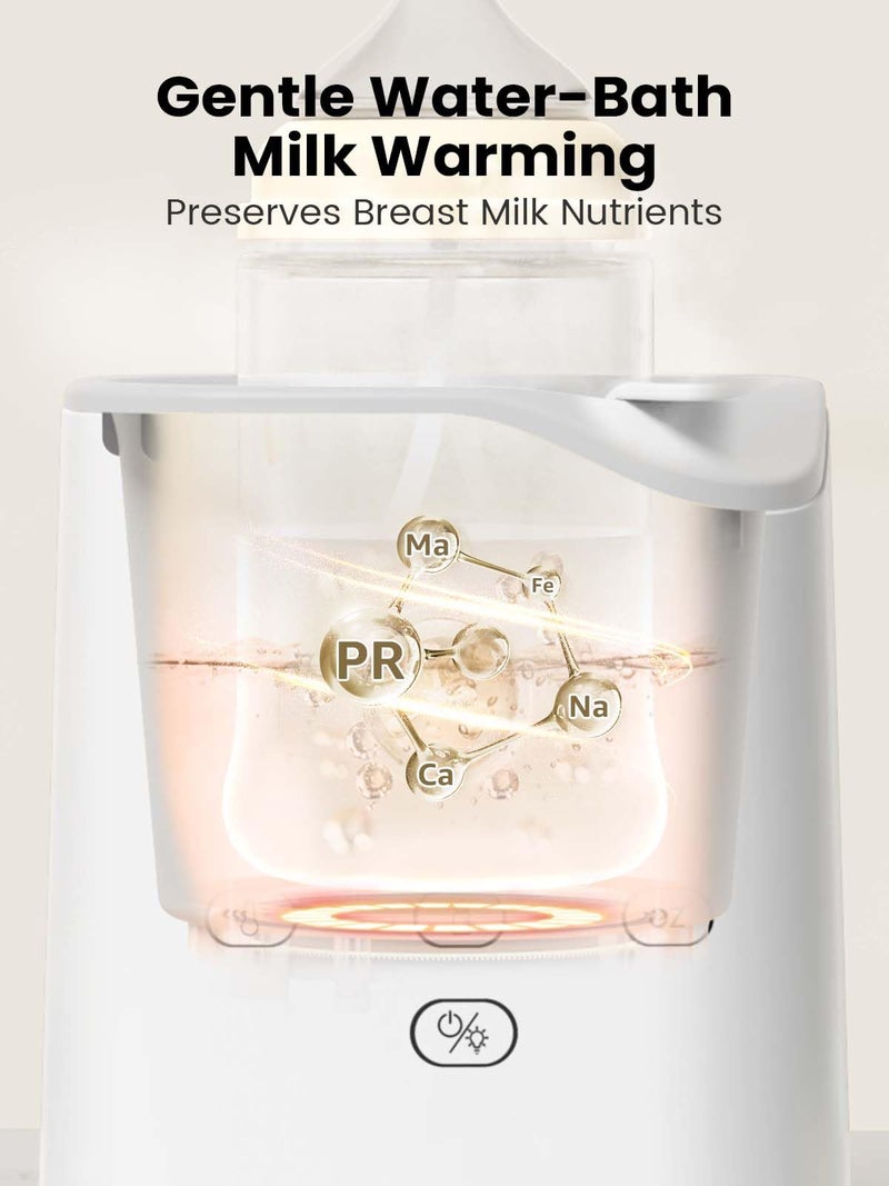 GROWNSY GROWNSY Bottle Warmer, 2024 Fast Baby Bottle Warmer for Breastmilk & Formula, Smart Temperature Control, with Timer, Thaw, Food Heater, Night Light, Calentador De Biberones for All Bottles  - Image 4
