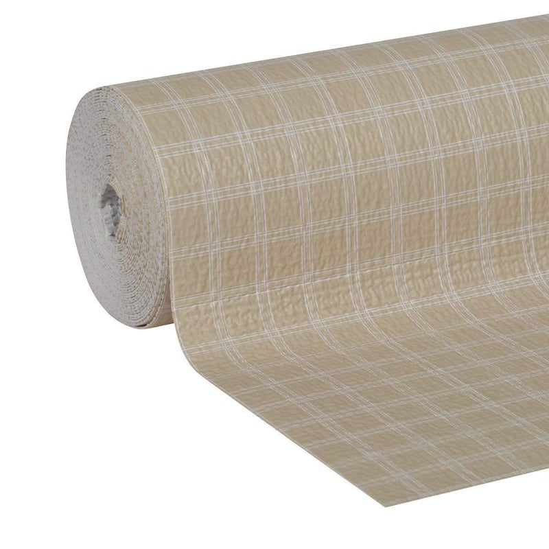 Duck Smooth Top EasyLiner, 12-inch x 20 Feet, Plaid Sandstone - Image 2