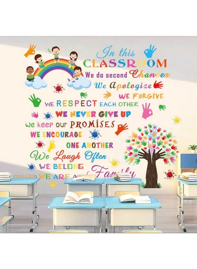 Datesno Inspirational Classroom Wall Decal in This Classroom Wall Art Sticker Peel and Stick Wall Decor Motivational Wall Sticker Positive Saying Decor for Nursery Kids Room Preschool Door Playroom Decor. - Image 1