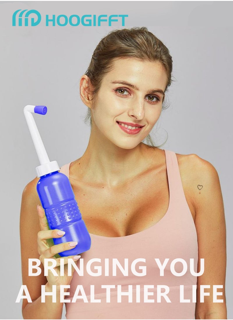 Premium Portable Shattaf Bidet, Portable Bidet, 450ml Portable Bidet with Retractable Nozzle, Postpartum Care, Travel shattaf, peri bottle