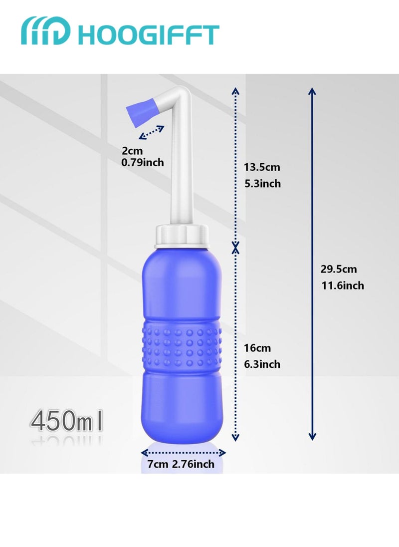 Premium Portable Shattaf Bidet, Portable Bidet, 450ml Portable Bidet with Retractable Nozzle, Postpartum Care, Travel shattaf, peri bottle