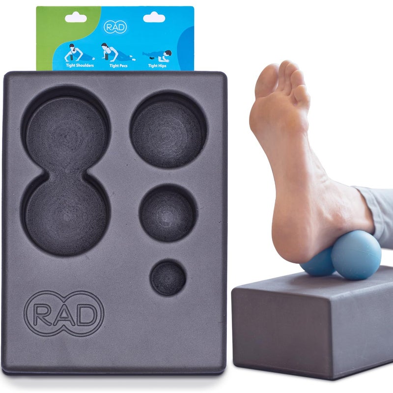 RAD Block â€“ Multi-Use EVA Foam Yoga Block with Storage for Massage Balls for Myofascial Release -Travel-Friendly Pilates & Exercise Prop for Elevation & Support - Image 1