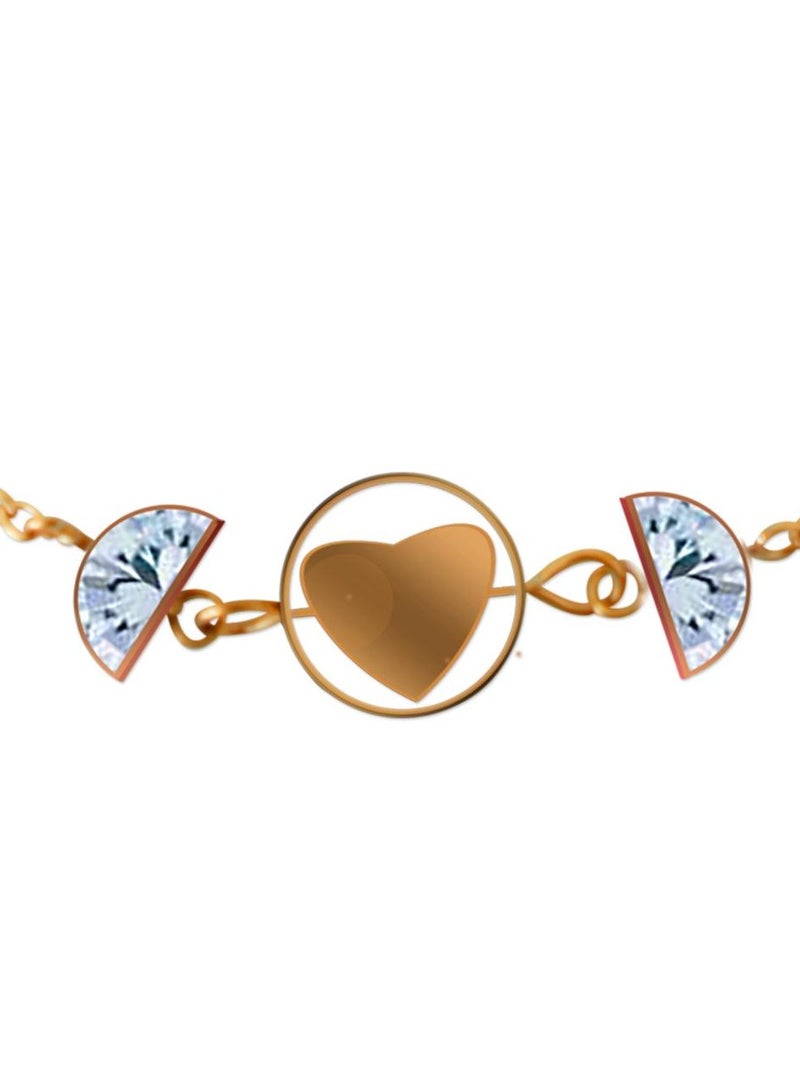 Alissa Heart Anklet Rose Gold - Image 4