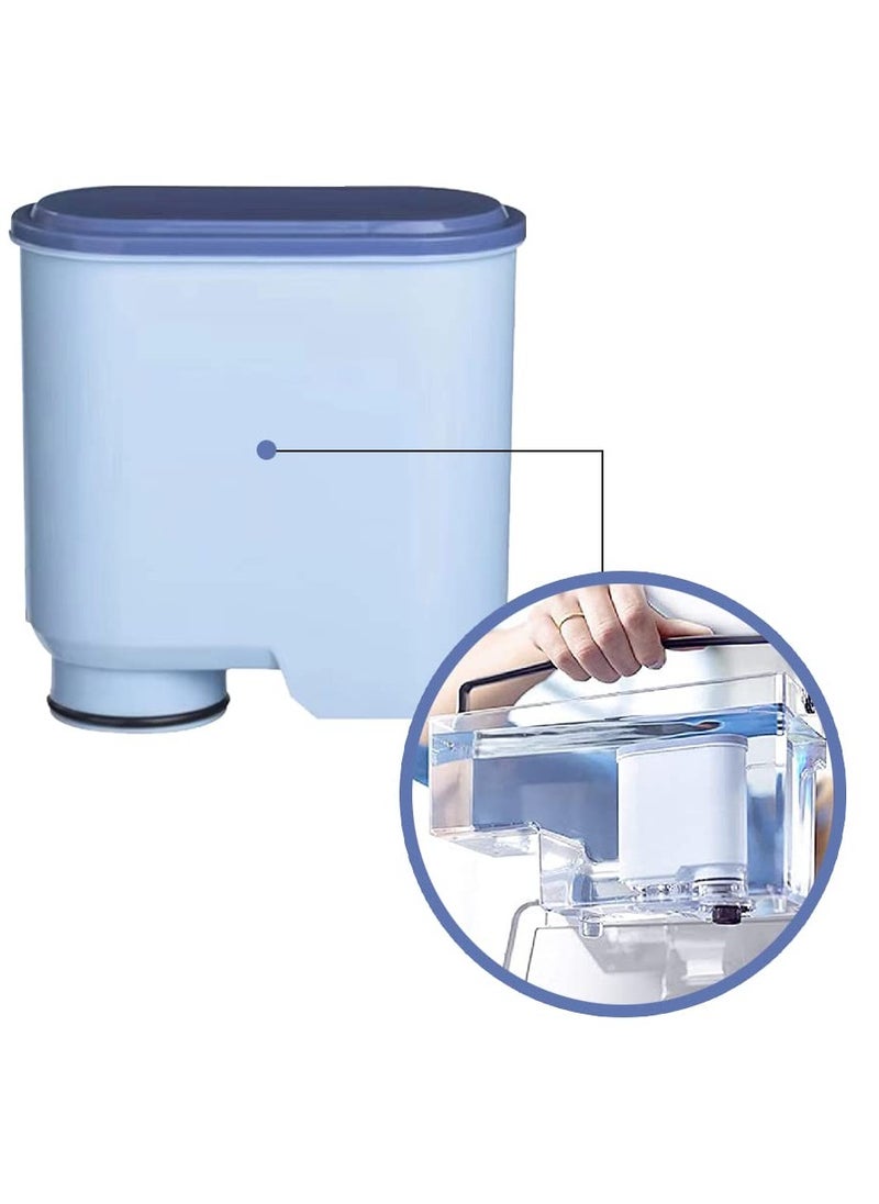 فلتر قهوة متوافق مع AquaClean CA6903 لآلات القهوة الأوتوماتيكية بالكامل، جهاز تنقية المياه المخصص لمكافحة الترسبات الجيرية، يحسن جودة المياه ويطيل عمر آلة القهوة، عبوتان