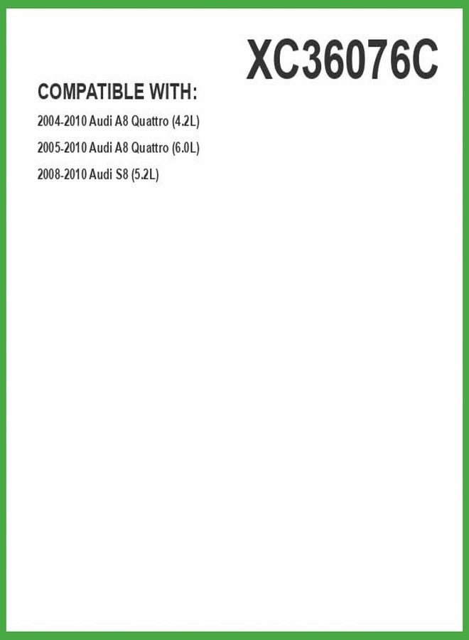 فلتر هواء المقصورة الممتاز ECOGARD XC36076C مع مزيل الروائح بالكربون النشط، يناسب سيارة أودي A8 كواترو 2004-2010 - Image 2