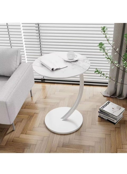 Simple Living Room C-Shaped Sofa Side Table & Round Table 40*40*62CM