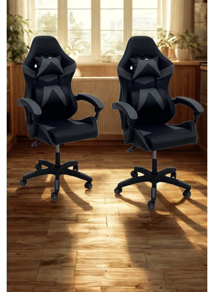 SMART HOME High Back Gaming Chair, Premium Computer Chair with Ergonomic Design, Adjustable Swivel, Headrest and Lumbar Support, Perfect for Office, Computer and Gaming  - Image 4