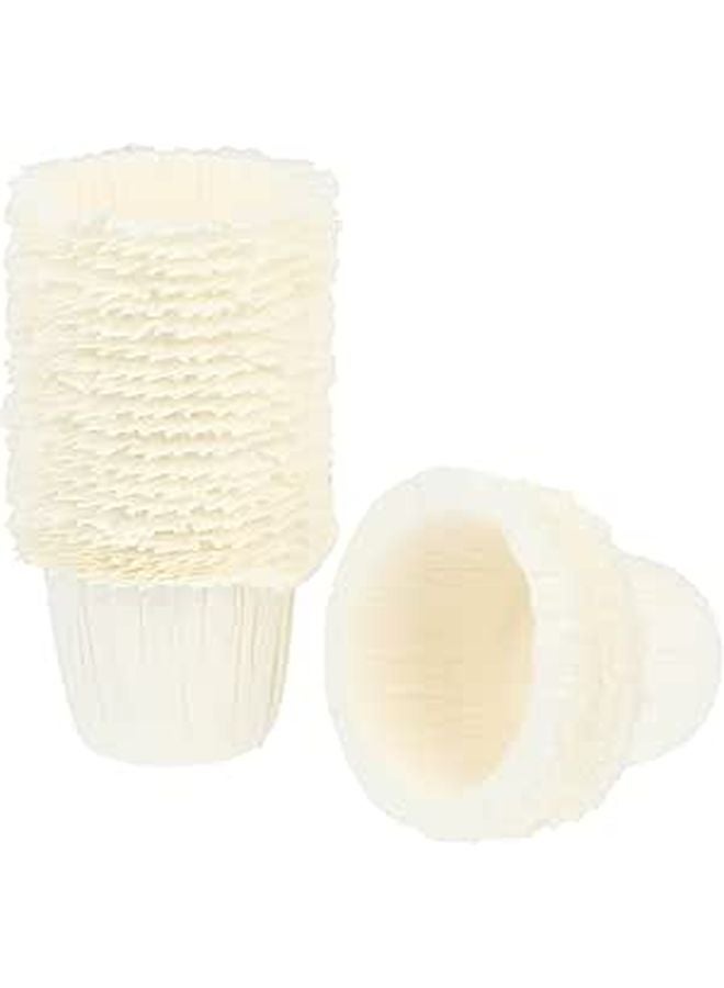 White Heat Resistant Paper Baking Cups 30 Pieces Disposable Muffin and Dessert Holders - Image 1