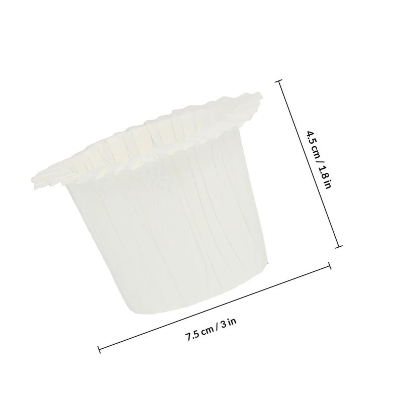 White Heat Resistant Paper Baking Cups 30 Pieces Disposable Muffin and Dessert Holders - Image 3