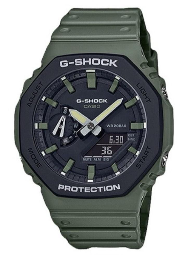 CASIO G-Shock Green Men's Watch Fashion Analog Digital Quartz Watch GA-2100 - Image 1
