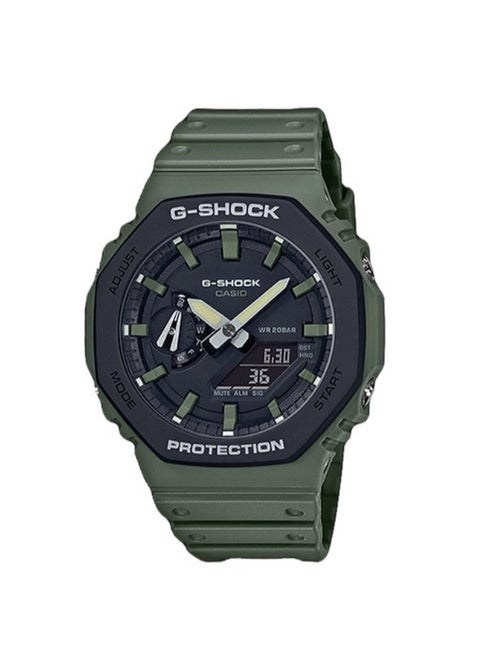 G-Shock Green Men's Watch Fashion Analog Digital Quartz Watch GA-2100