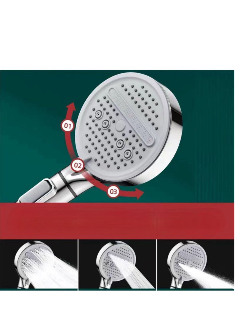 عام رأس دش مفلتر عالي الضغط بالأيونات  - ميزات السبا والتدليك - ترشيح لتقليل تساقط الشعر وجفاف الجلد - مثالي للمياه العسيرة - Image 1