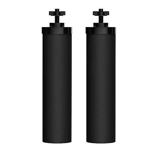 AquaCrest AQUA CREST NSF/ANSI 42&372 Certified Water Filter, Replacement for Berkey® Gravity Water Filter System, Berkey® Black Purification Elements, Pack of 2 - Image 1