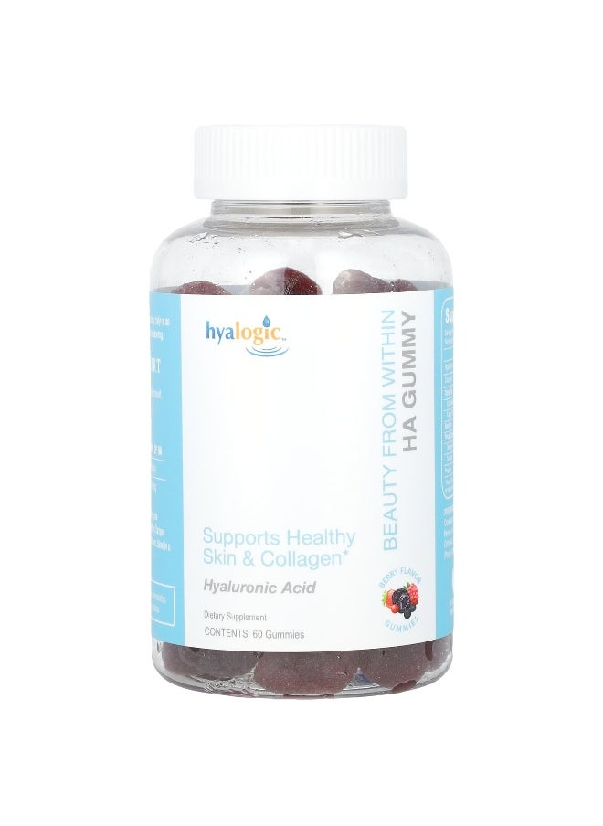 Hyalogic Hyalogic, Beauty From Within, HA Gummy, Berry, 60 mg, 60 Gummies  - Image 3