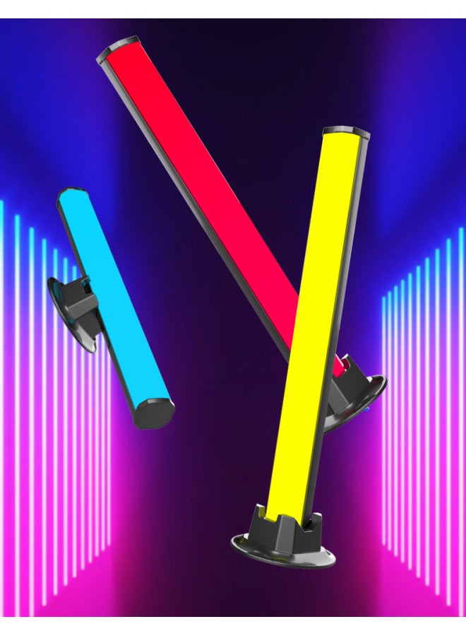 Loquat Rgb Sound-activated Music Rhythm Led Lights For Computers Cars Atmosphere 3d Sound-picking Lamp-Color:D17 Atmosphere Lamp-single-Dimensions:5V (charging) - Image 1