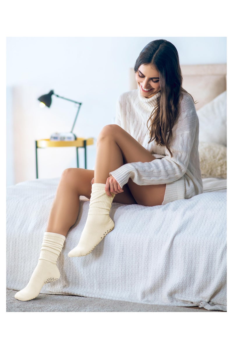 3 أزواج الجوارب اليوغا للنساء، غير انزلاق الجوارب جوارب بيلاتس لليوغا، بيلاتس، الباليه، الرقص، التمرين، المستشفى - Image 4