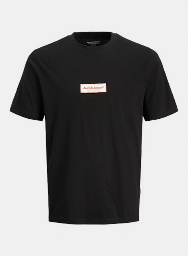 JACK & JONES JACK & JONES Mens Split Fakestitch Branding Tee 