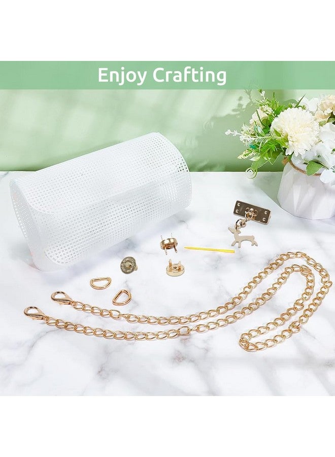 HASTHIP® Plastic Mesh Canvas Sheet, Plastic Canvas Sheet for Bag Making Cross Stitch Plastic Mesh Screen for DIY Crafts Acrylic Yarn Crafting Knit and Crochet Kit Projects Gift for Girls - Image 5