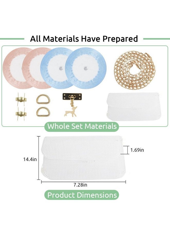 HASTHIP® Plastic Mesh Canvas Sheet, Plastic Canvas Sheet for Bag Making Cross Stitch Plastic Mesh Screen for DIY Crafts Acrylic Yarn Crafting Knit and Crochet Kit Projects Gift for Girls - Image 2