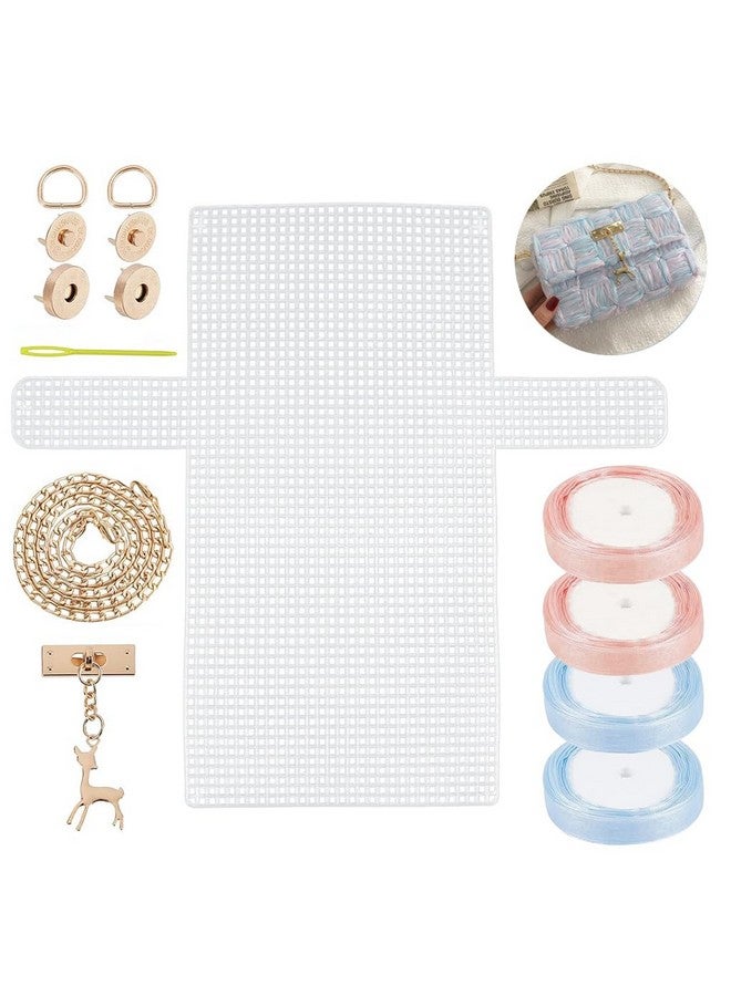 HASTHIP® Plastic Mesh Canvas Sheet, Plastic Canvas Sheet for Bag Making Cross Stitch Plastic Mesh Screen for DIY Crafts Acrylic Yarn Crafting Knit and Crochet Kit Projects Gift for Girls - Image 1