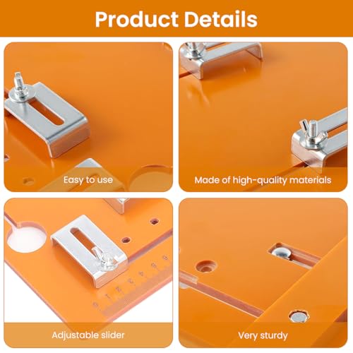 Serplex® Adjustable Cutting Machine Bakelite Guide with 5mm Durable Engineering Plastic, Universal Compatibility for 4-inch/5-inch Circular Saws, Accurate Scale Markings, 28x15cm Woodworking Accessory - Image 5