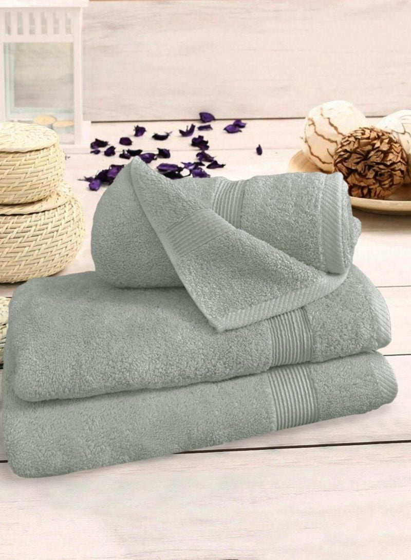 Banotex Banotex bath towels set (Luxe) 3 towels, sizes 50X100 cm 300 gr + 70X140 cm 600 gr + 90X150 cm 810 gr 100% Egyptian cotton product, high-quality and absorbent combed cotton, suitable for all uses  - Image 1