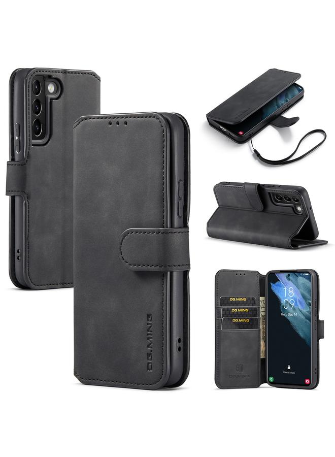 Case For Samsung Galaxy S22+ Retro Oil Side Horizontal Flip Leather Case with Holder & Card Slots & Wallet