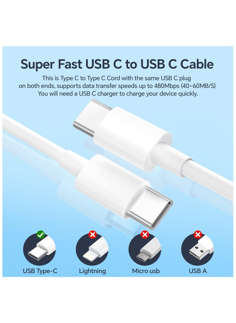 Generic - Power Flow USB C Cable 60W, USB-C to USB-C Cable 1.5 meter, USB C Charger Cable - Image 1