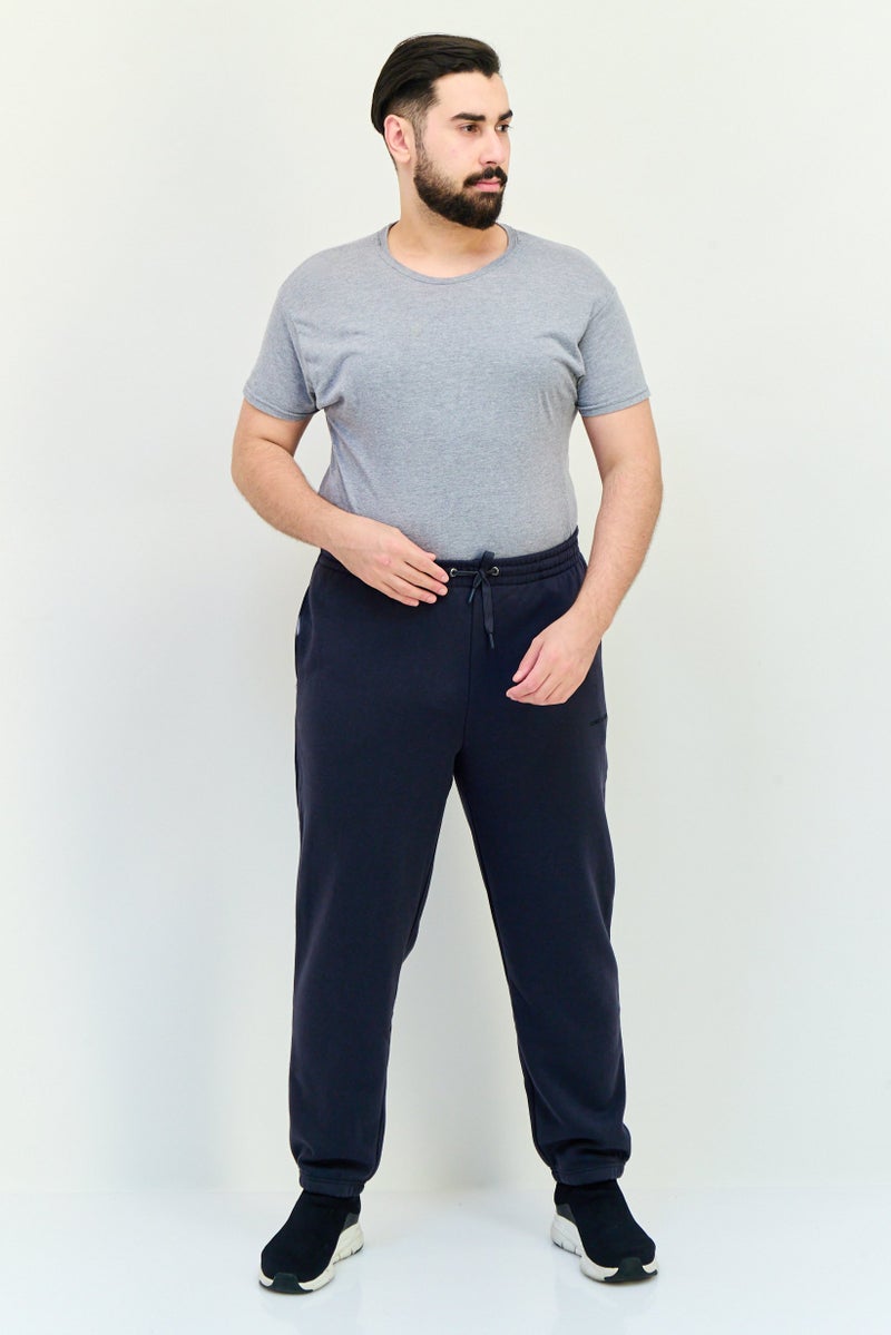 Core Elements Men Brand Logo Jogger Pants, Dark Grey  - Image 4