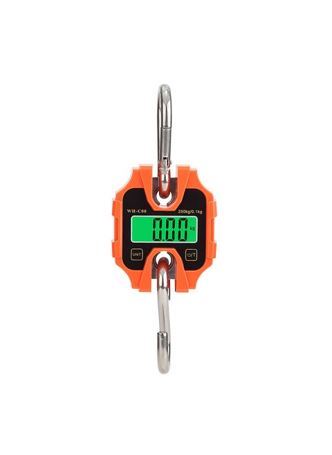 250kg Portable Hand Electronic Scale LCD Display with Backlight kg lb Catty One-Key Switch for Home Daily Items Outdoor Fishing Weighing