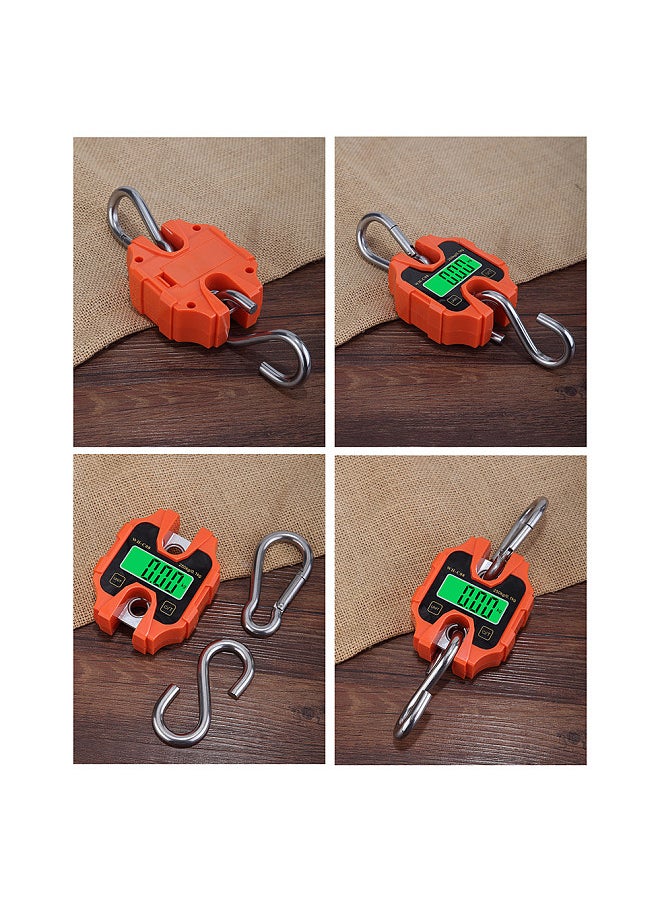 250kg Portable Hand Electronic Scale LCD Display with Backlight kg lb Catty One-Key Switch for Home Daily Items Outdoor Fishing Weighing