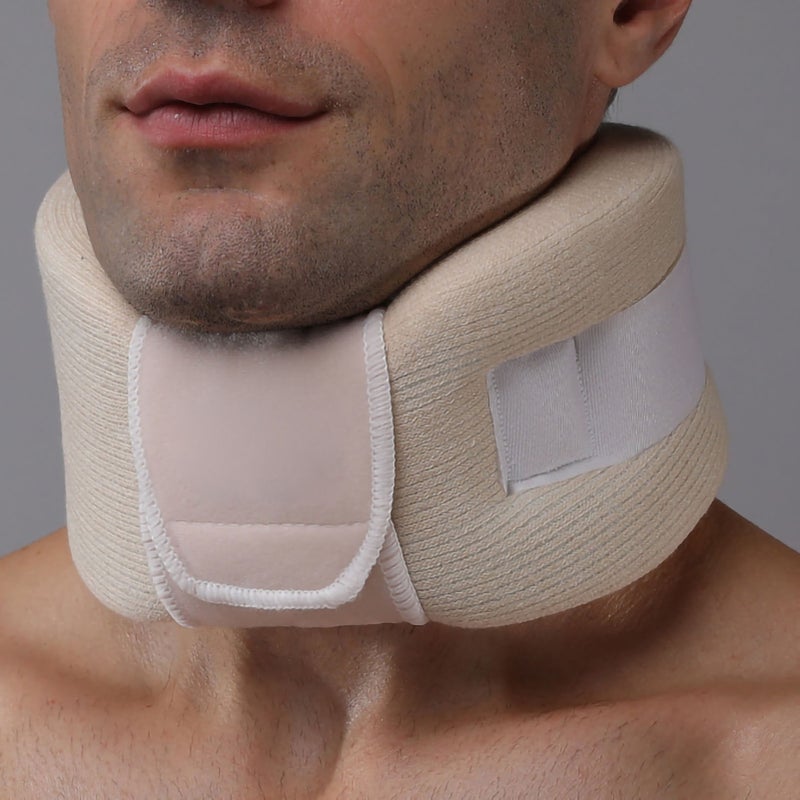 Neck Brace Holder Skin Color Neck Protection Breathable Comfortable Cervical Collar for Home Office M - Image 2