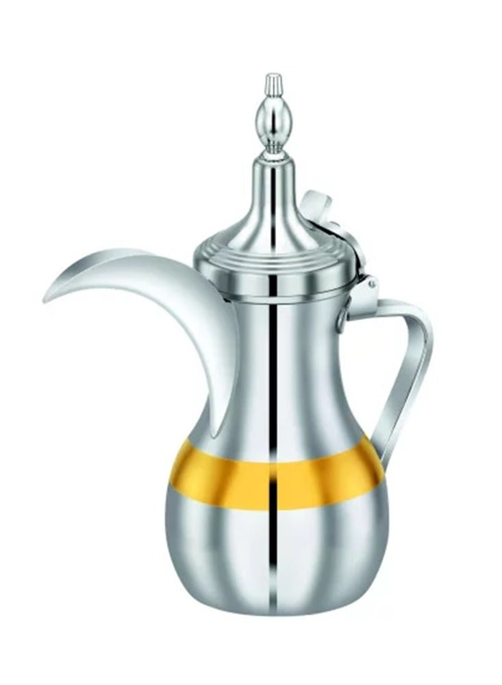 Safa Dallah Indian steel gold line