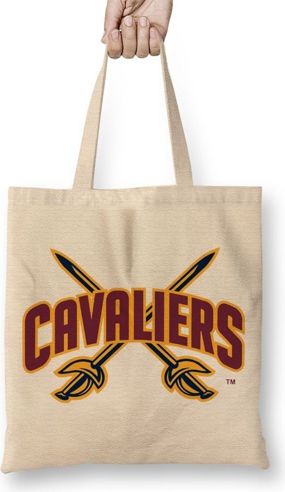 Baskı Dükkanı Print Shop Cleveland Cavaliers Logo Tote Bag Long Handle