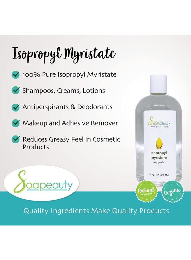 Soapeauty ISOPROPYL Myristate Cosmetic Grade for Soap Making Fragrances Shampoo Creams Lotion Makeup Adhesive Remover Antiperspirants Deodorants 8 fl oz - Image 4